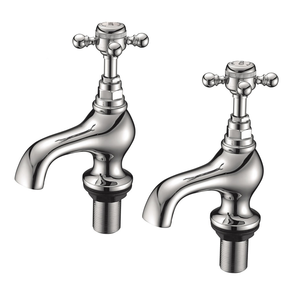 Imperial Lichfield Chrome 1/2" Basin Pillar Taps